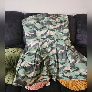 Camouflage Strapless Dress